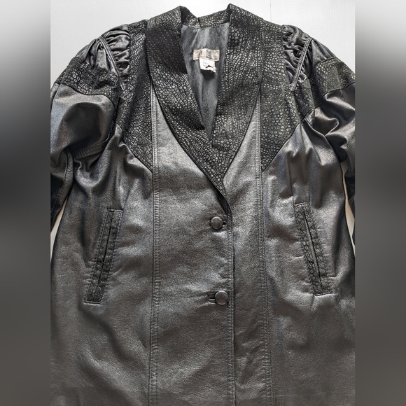 BRAEMAR Vintage Leather Coat - Picture 2 of 7